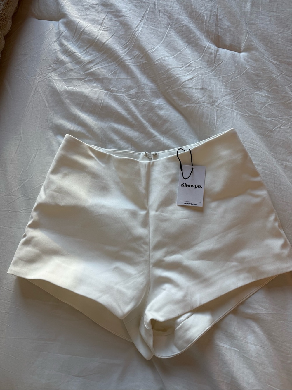 Showpo WHITE High Waist Tailored Shorts